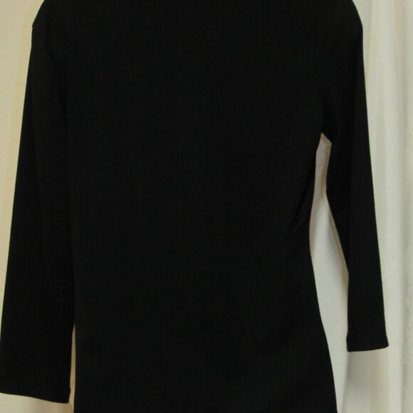 Peter Nygard Black Long Sleeve Top - Picture 2 of 5